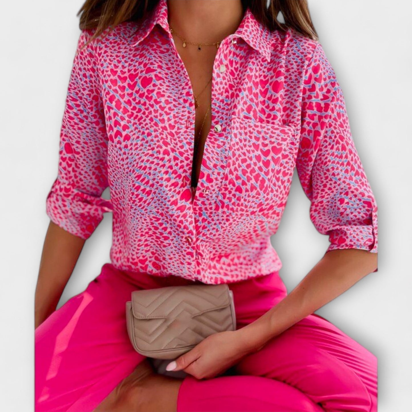 Romina - Camisa de Gola Tradicional