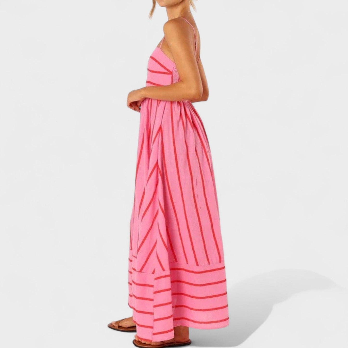 Isabel - Vestido Longo Listrado